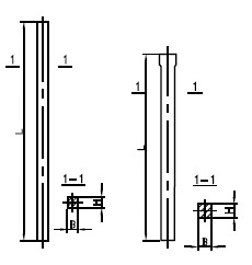 Железобетонные колонны прямоугольного сечения для одноэтажных производственных зданий без мостовых кранов